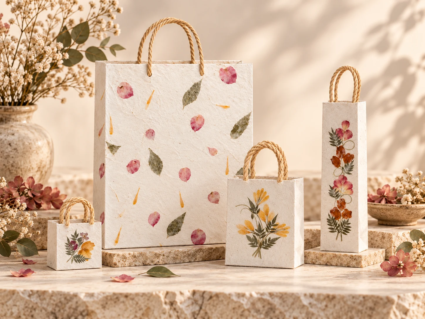 Créations en papier Antemoro Maison Ravina, du petit sac au grand format